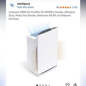 Compact Air Purification System - Silver